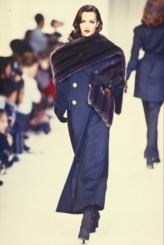 1992 Fashion, Claudia Mason, 90s Models, Fur Fashion