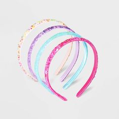 Add a touch of magic and whimsy to her hairdos with Girls' 4pk Heart and Butterfly Glitter Headband Set - Cat & Jack™. These delightful headbands are the perfect accessory to elevate any outfit and bring a touch of glam to your child's look. The headband will keep her hair in place and is ideal for school parties or playdates. These adorable and comfortable headbands are the perfect accessory for your child. Add glamour to her hairstyle with Girls' 4pk Heart and Butterfly Glitter Headband Set - Glitter Headband, The Mane Choice, Glitter Headbands, Comfortable Headbands, My Old Kentucky Home, Headband Set, Cute Headbands, Design Essentials, Cat And Jack