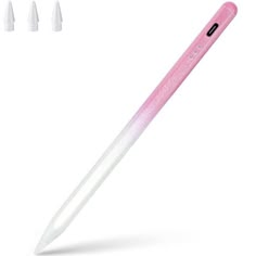 the pink and white pen has four tips