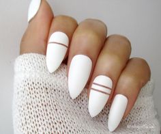 White Matte Stiletto Nails | Almond Nails | Fake Nails | Press on Nails | Negative Space by nhqofficial on Etsy https://www.etsy.com/listing/291847901/white-matte-stiletto-nails-almond-nails Ongles Gel Violet, Matte Stiletto Nails, Short Stiletto, Matte Nails Design, Almond Nails Designs, Super Nails, Trendy Nail Design, Nail Polishes