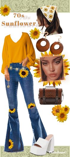 Groovy Retro Outfit, Seventies Party Outfit, 70a Outfit, 70d Outfit, 1970 Outfits 70s Fashion, 70s Birthday Outfit, 70d Fashion, 1970s Outfit Ideas, Groovy Outfits 70s