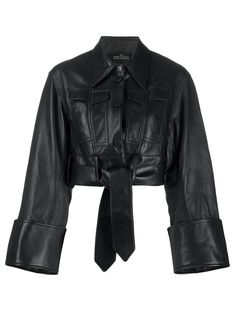 Cropped Jackets, Dr Shoes, Real Leather Jacket, Shirt Png, Leather Shirt, Celebrity Outfits, Dark Fashion, Stage Outfits, Crop Shirt