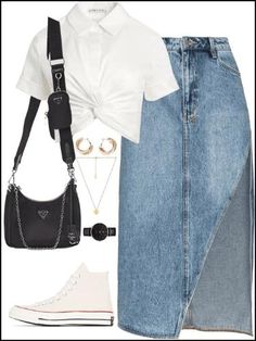 heyy | casual outfit ideas | check these out Bandana Cap, Prada Nylon, Elegante Casual, Looks Street Style, Outfit Shoplook, Cute Simple Outfits, Casual Style Outfits, Lookbook Outfits, Teen Fashion Outfits