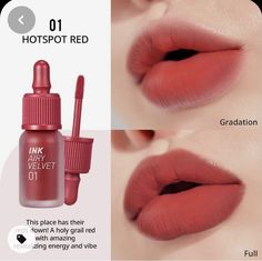 Ink Airy Velvet Lip Tint, Ink Airy Velvet, Ink Velvet, Velvet Lip Tint, Kiss Beauty, Lip Cosmetics, Velvet Lipstick, Lips Shades