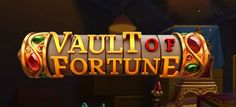 a slot machine with the words vault of fortune