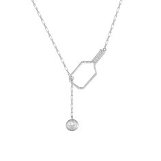 PRICES MAY VARY. 【Elegant Pickleball 】 This unique pickleball charm pendant is designed for women and is perfect for tennis players and fans, adding style to your look. It features a small pickleball paddle and ball pendant. 【Premium Materials】 This Charm Necklace is made of hypoallergenic, long-lasting durable rhodium plating over sterling silver that maintains its shine and gloss for many years. 【Adjustable Length】 Our stylish pickleball paddle charm design makes it convenient to change its le Ball Necklace, Drawer Box, Open Spaces, Ball Pendant, Sparkling Crystal, Lariat Necklace, Pickleball, Bling Bling, Link Chain