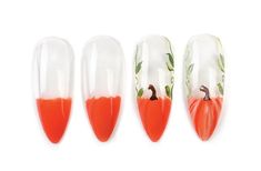 Nail Art Studio: Pumpkin Power - Nail Design - NAILS Magazine Pumpkin Nail, White Acrylic Paint