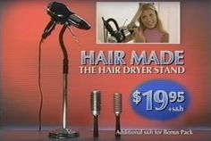 an advertisement for the hair dryer stand