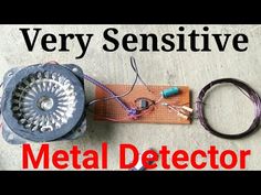 a metal detector with wires attached to it and the words very seductive written in red