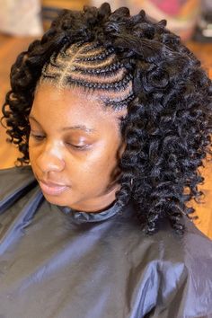 African American Hairstyles Short Hair Straight, Natural Hair Short, Braids Curls, Black Women Braids, Hairstyles With Braids, Women Braids, American Hairstyles, Crochet Braids Hairstyles, Hair Straight