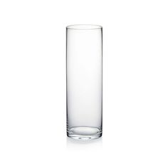 an empty glass on a white background