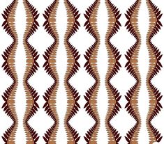 a brown and white pattern with wavy lines