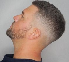 High Burst Fade, Lightskin Haircuts, Buzz Cut Ideas, Buzz Cut Boys, Military Buzz Cut, Long Buzz Cut, Hairstyle Trending, Buzz Cut With Beard, Hair Growth Patterns