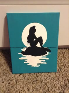 Little Mermaid Painting, Ocean Art Painting, Mermaid Canvas, Abstract Painting Diy, Disney Canvas Art, Kids Canvas Art, Disney Paintings, Mermaid Drawings, Mermaid Painting