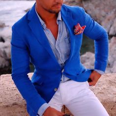 Mens Fashion  Menswear  Dapper Colour Fashion, Event Outfit, Outdoor Event, Fashion Spring, Mens Spring, White Colour