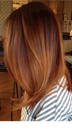 Auburn Hair Copper, Balayage Hair Copper, Hair Ombre, Copper Hair Color, Long Red Hair