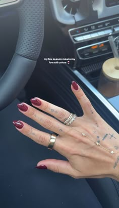 Shop our Influencers' top picks on Amazon Deep Red Nail Polish, Winter Nail Color, Spring Nails Inspiration, Maroon Red Color, Fall Nail Color, Spring Nail Ideas, Gel Polish Nail Art, Cute Spring Nails, Oxblood Red