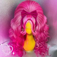 Hair Down Prom Styles, M Hairline, V Haircut, Pink Ponytail, Prom Styles, Catty Noir, Wig Styling