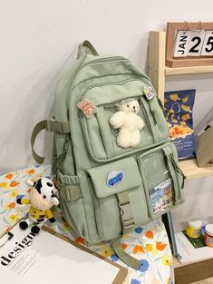 School Bag College, Kawaii Backpack, Functional Backpack, Women Backpack Travel, Bags For Teens, Travel Handbags