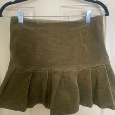 Never Worn. Corduroy With Built In Shorts Olive Green Skirt, Forever 21 Skirts, Green Skirt, Olive Green, Womens Skirt, Green, Women Shopping, Color