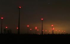 Radio Tower, Oxenfree, Wind Farm, Red Lights, Liminal Space, Tower, Neon, On Twitter