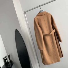 camel hair jacket with belt