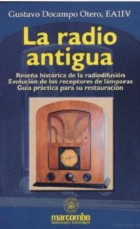 an old radio with the words la radio antigua written in spanish and english on it