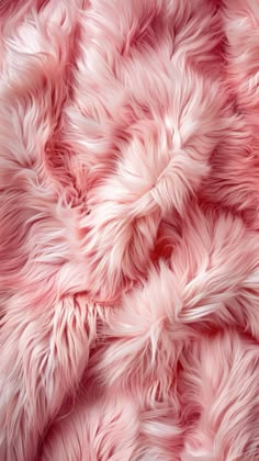 the texture of pink fur is very soft and fluffy, but it doesn't look like