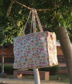 It is introducing the perfect everyday bag for the boho woman in your life! This handmade tote bag is crafted from eco-friendly block print cotton fabric, featuring a beautiful floral print design. It's an ideal grocery bag, travel companion, or stylish accessory for any occasion. Treat yourself or gift it to a special someone for Mother's Day.   Materials: - Block print cotton fabric  Care Instructions: - Hand wash cold, lay flat to dry Boho Woman, Cotton Handbag, Floral Print Design, Handmade Tote, Handbag For Women, Tote Bags Handmade, Elephant Print, Bag Handmade, Boho Women