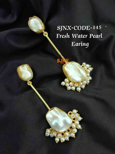 Fresh Water Pearl Earring New collection #pearl #earring #erarings #nakshora #boutique #latest #trending #newyork #collection #jewellery #fashion #bangle