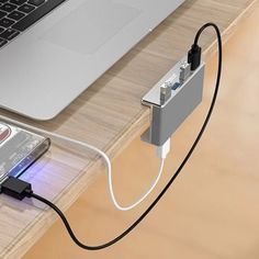 USB 3.0 Hub, 4 Port USB3.0 Clip-Type Aluminum - Sacodise shop Table Clips, Charging Hub, Notebook Computer, Home Office Setup, Office Setup, Windows Xp, Pc Computer, Usb Hub, Mac Os