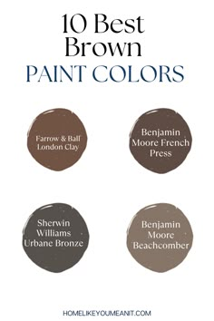 the 10 best brown paint colors