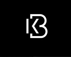 the letter b is made up of two white letters on a black background, and it appears