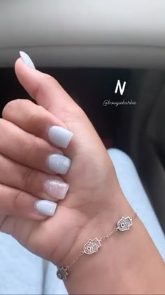 Cute Short Square Acrylic Nails Simple, Cute Short Nails White, Basic Baddie Nails Short, Simple Acrylic Nails Short, Simple Short Nails Acrylic, Extra Short Square Nails, Nail Ideas Short Square