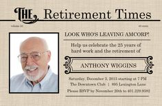 an old man's retirement announcement is shown