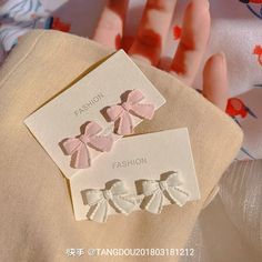 Korean Accessories Aesthetic, Soft Kpop Aesthetic, Unusual Gifts For Women, Korean Accessories, Fairy Jewelry, Knot Studs, Kawaii Jewelry