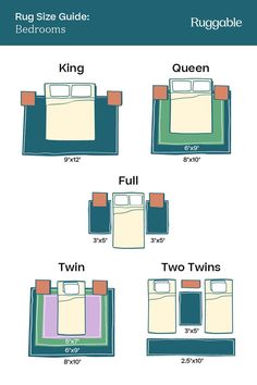 the bed size guide for king and queen beds