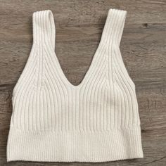 Urban Outfitters Knitted Top Cream Color Nwot Size Xs /S Beige Cotton Tops From Urban Outfitters, Chic Cream Tops From Urban Outfitters, Urban Outfitters Ribbed Cotton Tops, Urban Outfitters Knit Tops For Winter, Urban Outfitters Stretch Ribbed Tops, Glitter Blouse, Urban Outfitters Tank Top, Black Tunic Tops, Yellow Crop Top