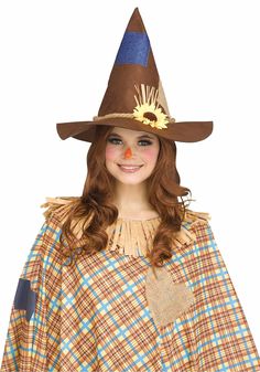 PRICES MAY VARY. Size: Standard Faux suede hat Burlap and fabric patches Rope and flower detail Add this hat to your scarecrow costume! This is a Sweet Scarecrow Hat. - Hat Scarecrow Costume Women, Scarecrow Hat, Scarecrow Makeup, Brown Cowgirl Boots, Fall Fairy, Scarecrow Costume, Fairy Tale Costumes, Halloween Craft Ideas, Suede Hat