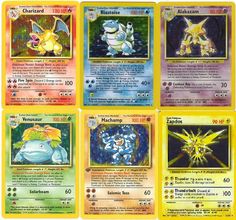 the pokemon card game has many different cards