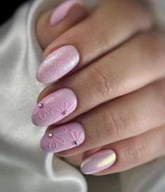 Christmas Gel Nails, Almond Nails Designs, Pink Nail Designs, Unique Nails, Nail Designs Spring, Dope Nails, Creative Nails