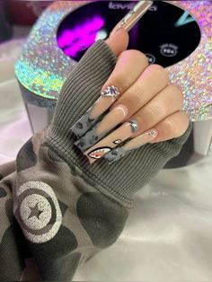 Bape Nails, Future Nails, Monster Nails, Acrylic Nail Designs Coffin, Acrylic Toe Nails, Hard Nails