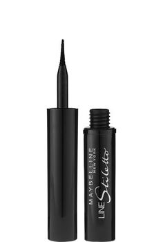 Maybelline-Eyeliner-Line-Stiletto-Blackest-Black-041554209440-O Makeup Tutorial For Teens, Best Drugstore Eyeliner, Drugstore Eyeliner, Maybelline Eyeliner, Eyeliner Liquid, Eyeliner For Beginners, Best Drugstore Makeup, Perfect Eyeliner, Eye Liner Tricks