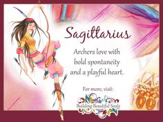 the zodiac sign for sagittatius, with an image of a woman dancing