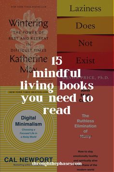 five different books with the title'15 mindful living books you need to read '