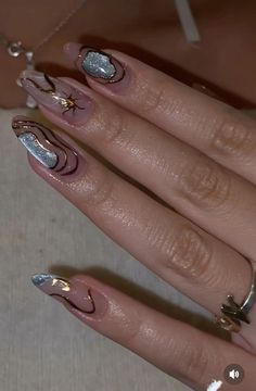 Latest Nails Design 2024, Goddess Nails Designs, Nails Con Relieve, Latest Nail Designs, Fall Acrylic Nails, Classy Acrylic Nails, Pretty Gel Nails, Acrylic Nails Coffin Pink