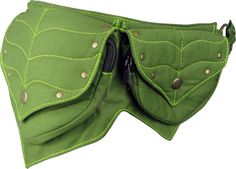 Leafy Green Festival Pocket Belt Cotton Waist Bag Utility - Etsy Leather Utility Belt, Hip Pouch, Festival Belt, Crafted Bag, Travel Belt, Contrasting Stitching, Crochet Pouch, Pixie Styles, Utility Belt