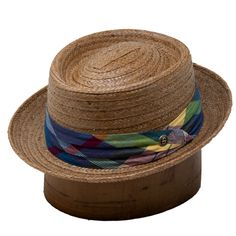 Stetson Madrigal Coconut Braid Porkpie Casual Brown Braided Fedora, Casual Woven Straw Hat With Short Brim, Casual Braided Brimmed Hat, Casual Fedora With Flat Crown, Casual Braided Brimmed Panama Hat, Casual Braided Toquilla Straw Boater Hat, Casual Braided Brimmed Straw Hat, Casual Woven Brimmed Panama Hat, Casual Brown Fedora With Flat Crown