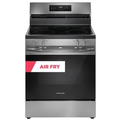 an oven with the word air fry on it