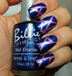 Nail polish art...purple zig zags Outrageous Nails, Painting Nails, Polish Crafts, Nail Polish Crafts, Nail Board, Polish Art, Awesome Nails, Painted Nails, Polish Ideas